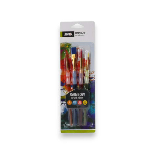 Picture of JUNIOR SET OF BRUSHES FLAT & ROUND 4PCS